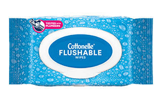 Cottonelle Flushable Wet Wipes Package